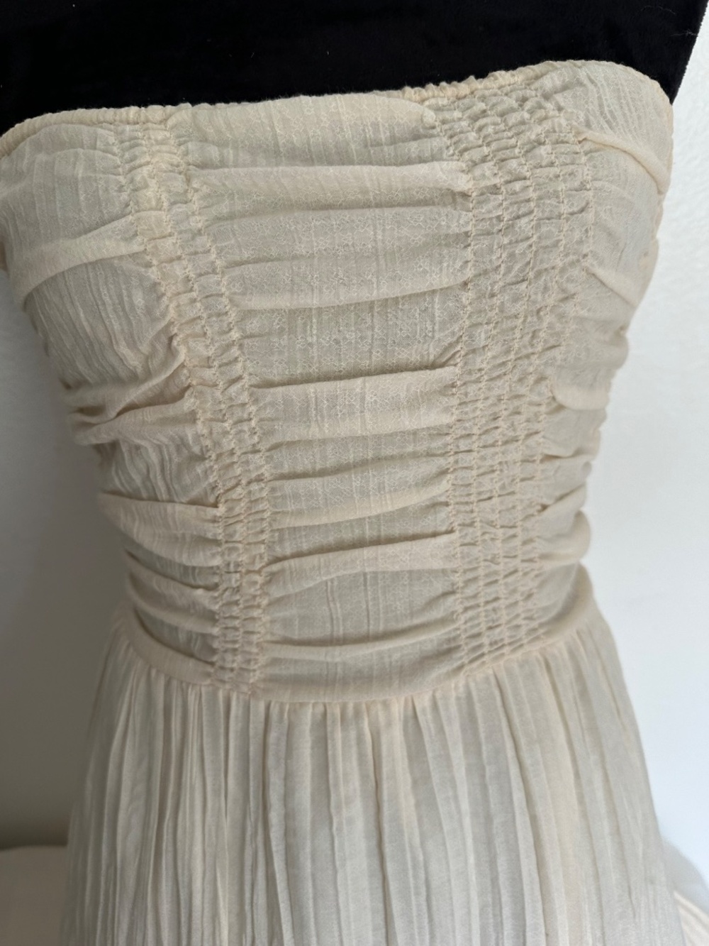 Free People Under Skies strapless Gauze Embroidered Dress - Picture 5 of 8